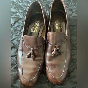 Salvatore Ferragamo Men's Dark Brown Leather Loafers